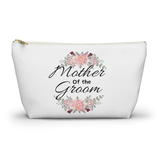 Mother of the groom , wedding favor, toiletry bag , makeup bag , accessory bag great bags for a while, wedding parties, bridal party gift bags