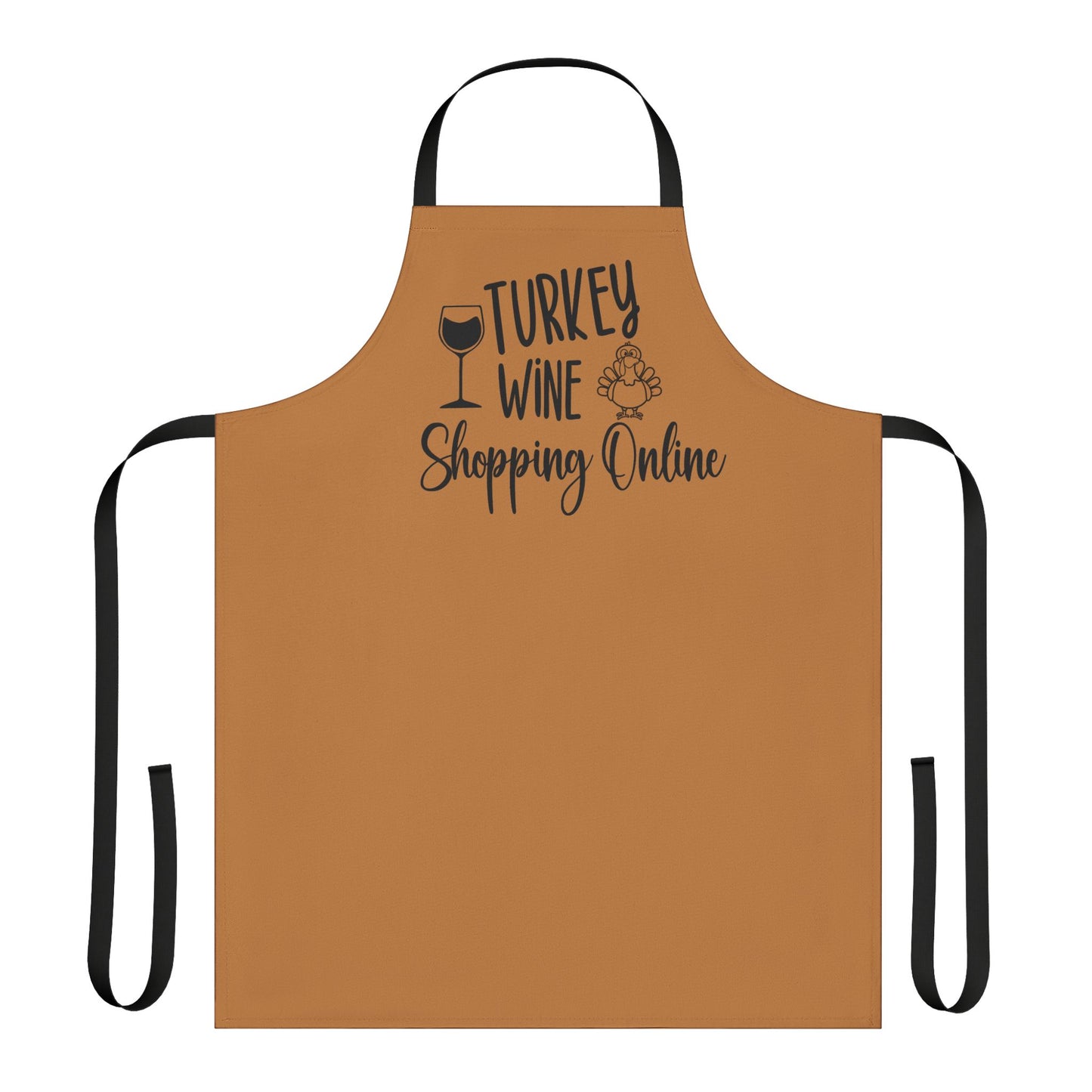 Apron, Turkey Wine Shopping Online Kitchen Cooking Gift, Thanksgiving Feast Chef Cooking, Food Lover Wine Enthusiast, Funny