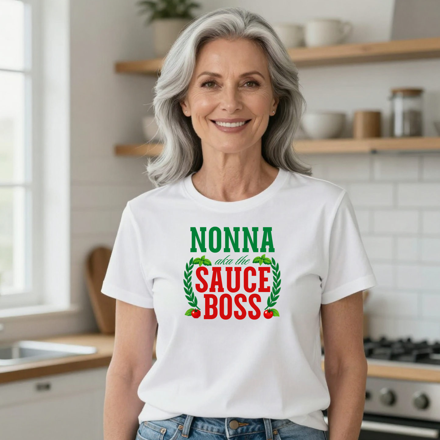Nonna Sauce Boss Tee — Italian Grandma Cooking T-Shirt