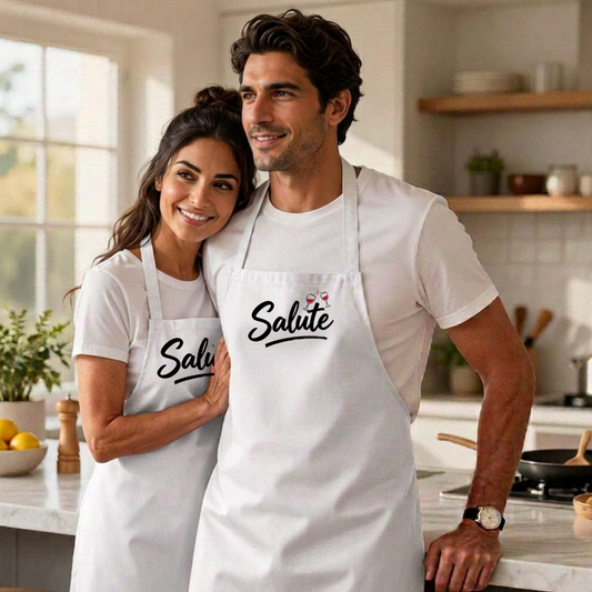 Copy of Salute Wine Apron — Cheers Cooking Apron for Wine Lovers