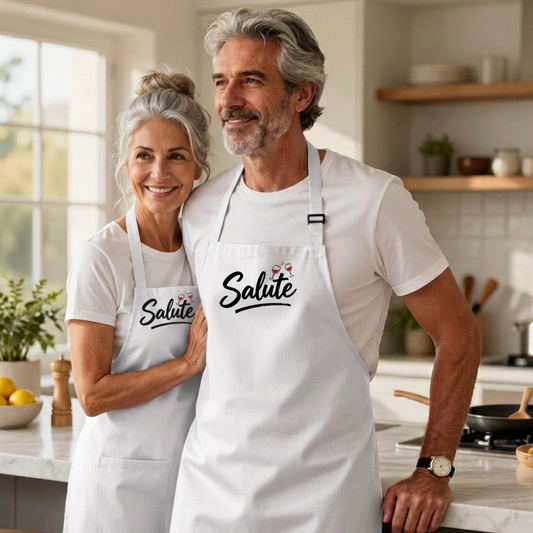 Copy of Salute Wine Apron — Cheers Cooking Apron for Wine Lovers