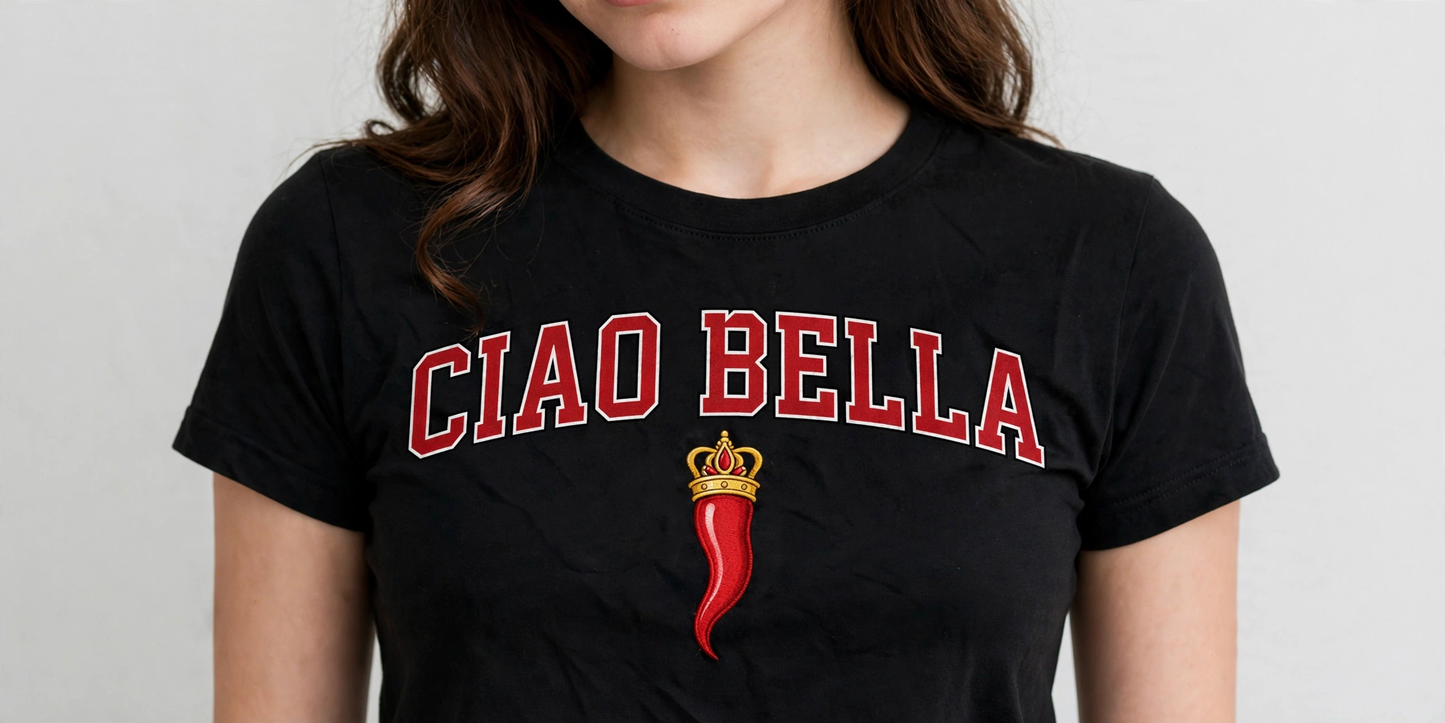 Ciao Bella T‑Shirt – Italian Chili Pepper Graphic Tee