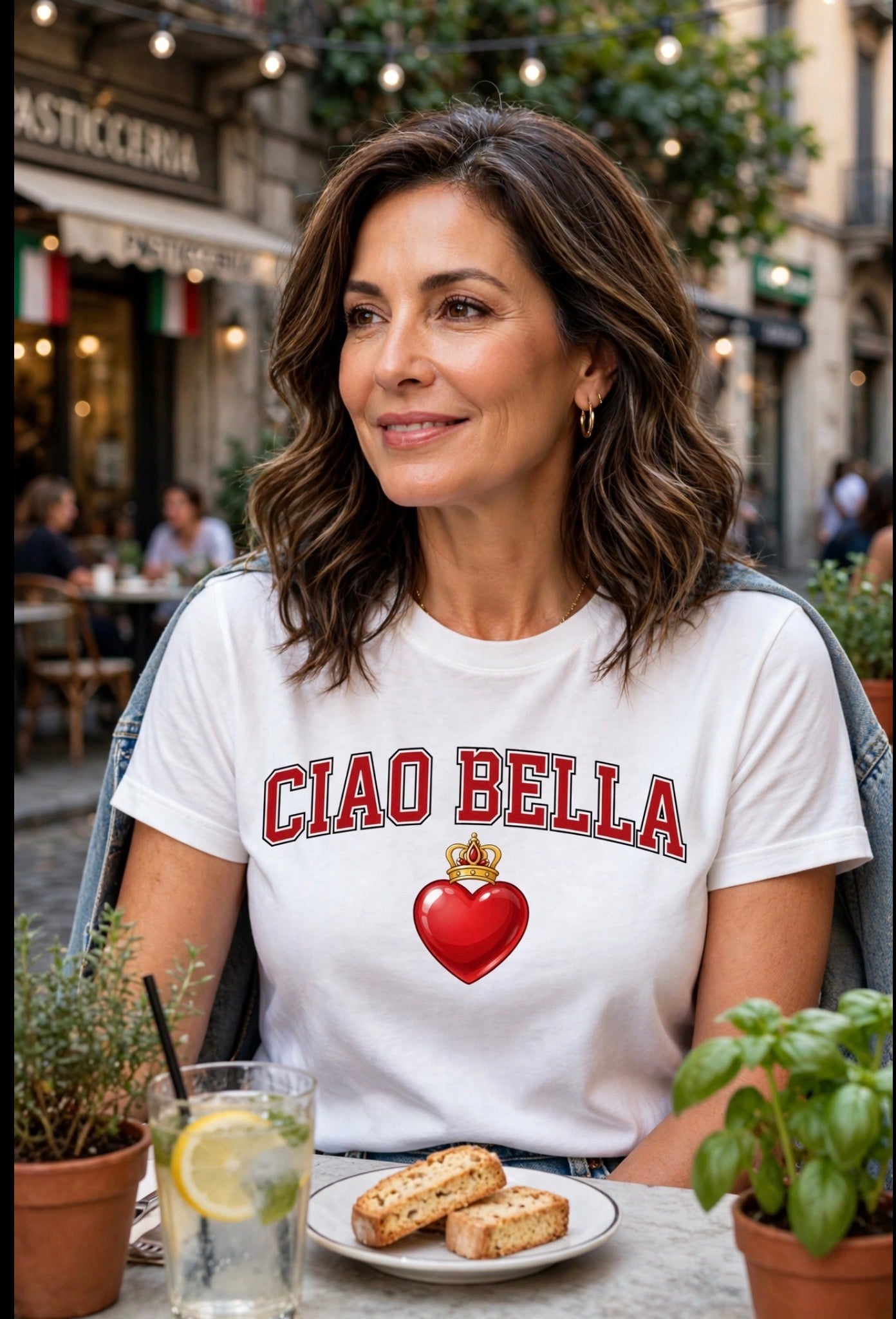 Ciao Bella Tee — Italian Heart Graphic T-Shirt