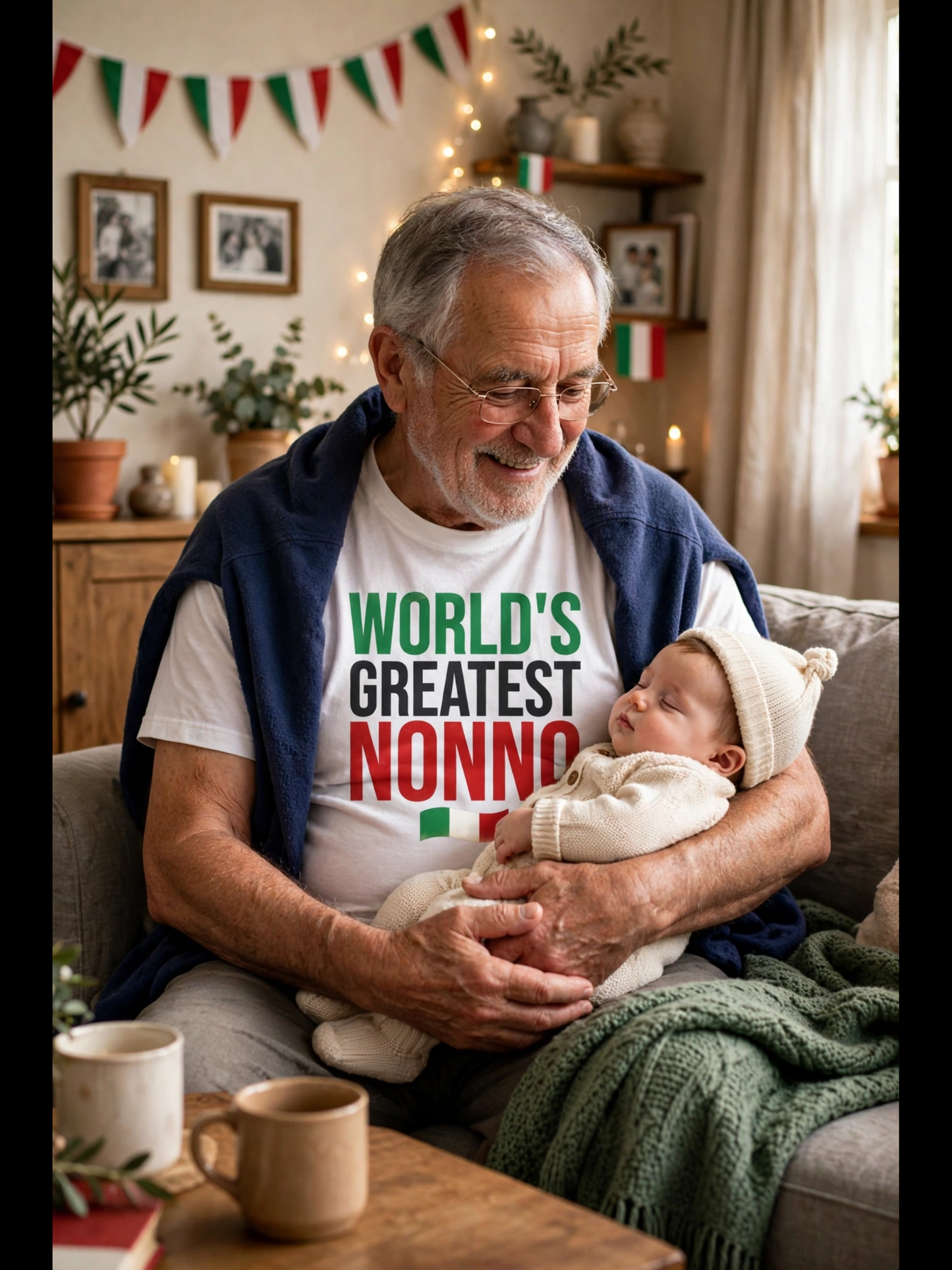 World's Greatest Nonno T-Shirt – Italian Grandpa Gift