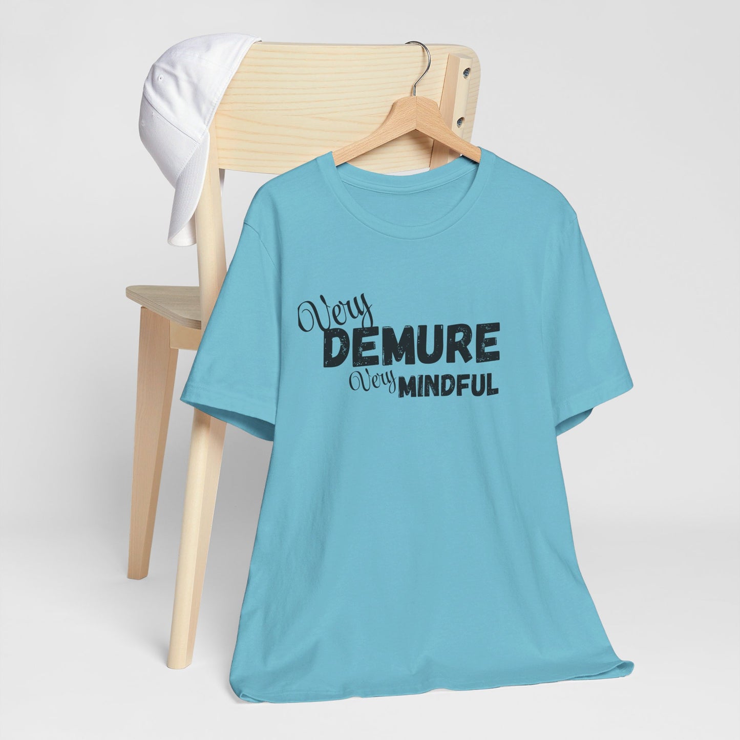 Very demure very mindful cutesy Short Sleeve Tee, tik tok trend shirt, perfect for back to school teen birthdays and Christmas