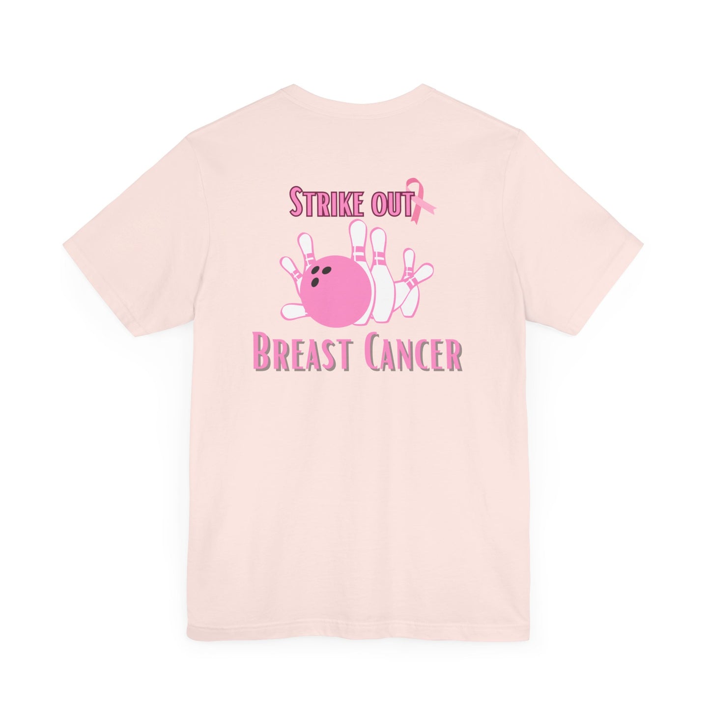 Breast cancer awareness bowling Unisex Jersey Short Sleeve Tee, bowling shirt groups breast cancer awareness, matching bowling  team shirts