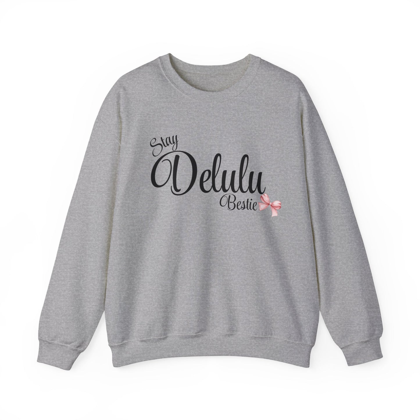 Delulu trendy middle school boy and girl Unisex Heavy Blend™ Crewneck Sweatshirt.delulu style shirt coquette .sweatshirts for boys girl birthday Christmas