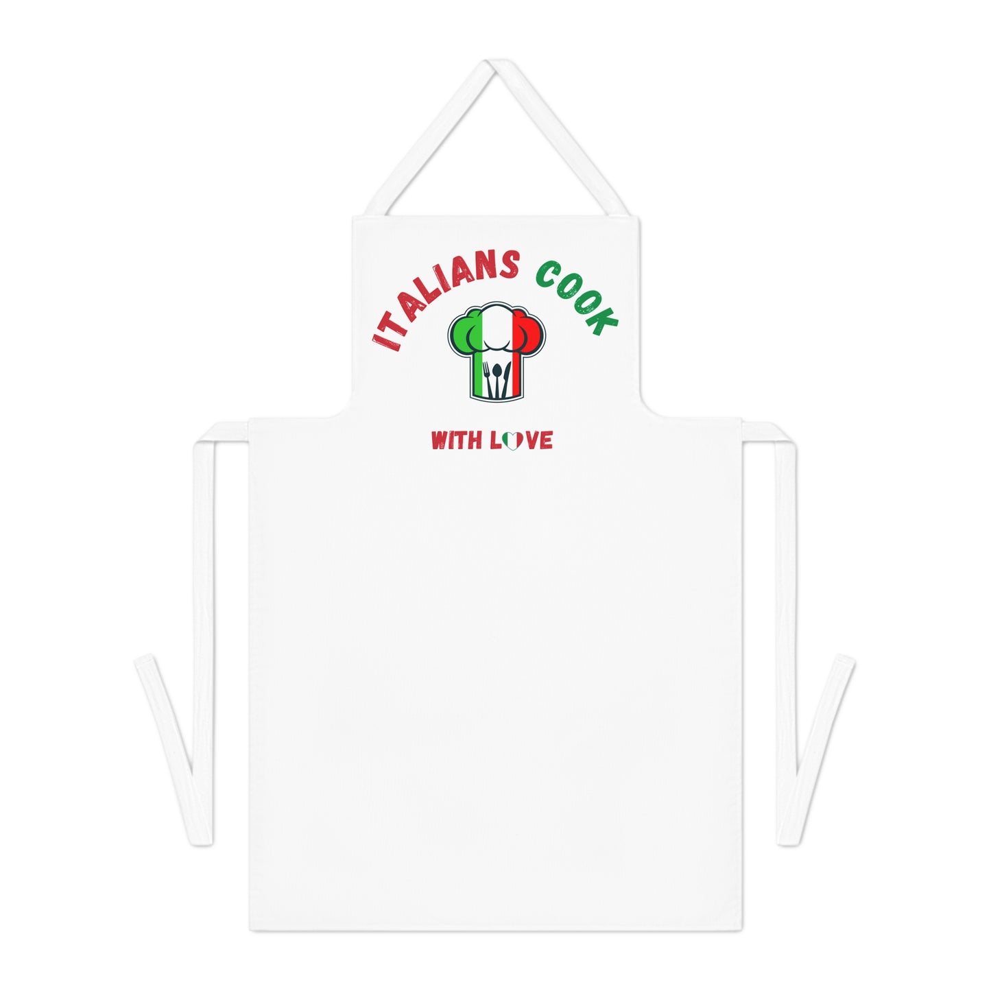 Italian Chef Apron, Gift for Food Lovers, Kitchen Essentials, BBQ Apron, Cooking with Love, Culinary Gifts