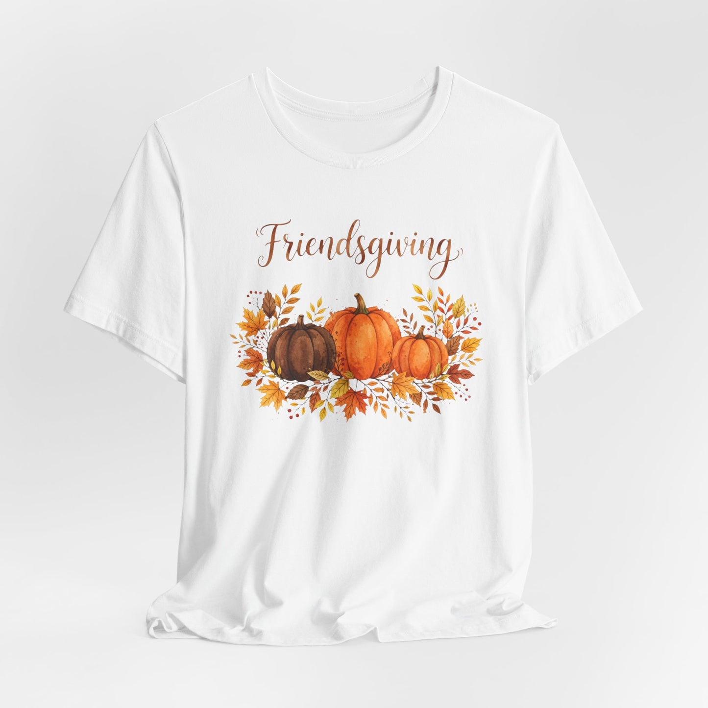 Friendsgiving Pumpkins Tee – Autumn Harvest Graphic T-Shirt