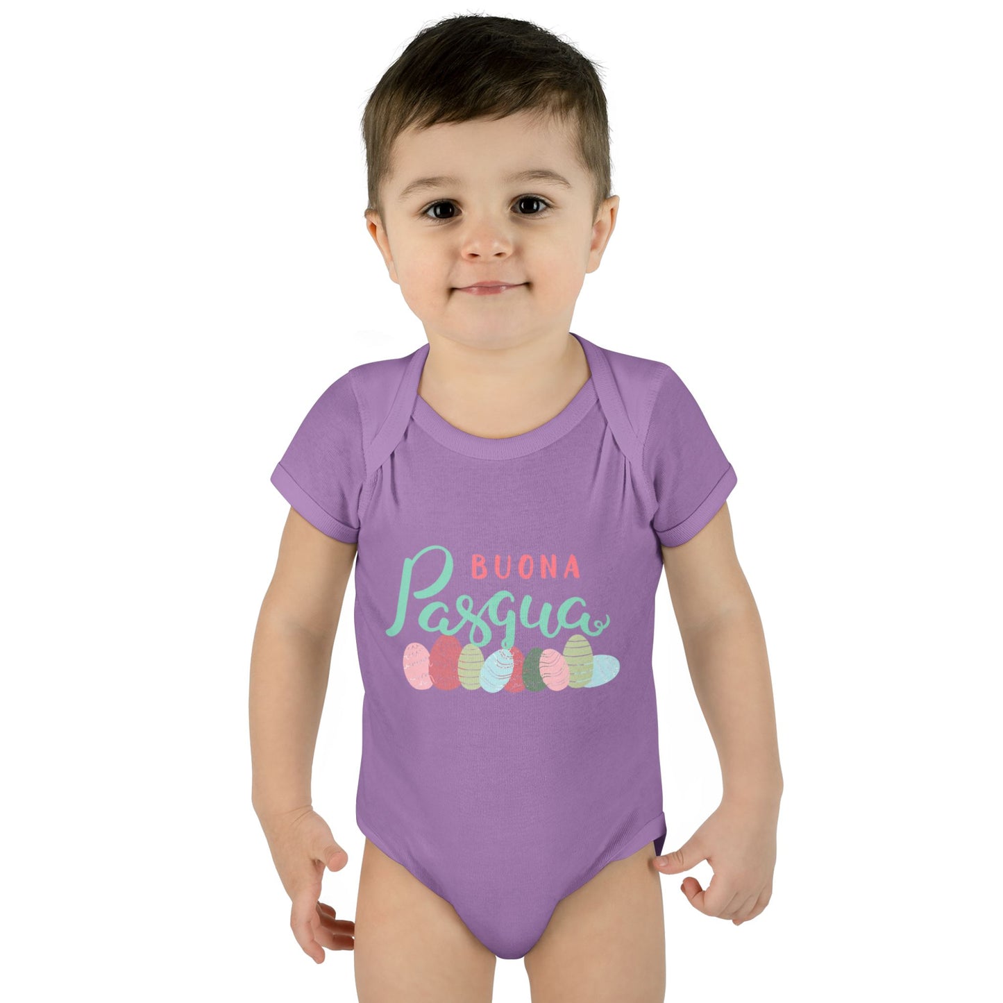 Happy Easter Infant Bodysuit, Buona pasqua, baby first Easter, matching family shirts, Toddler Apparel, Newborn Easter Shirt