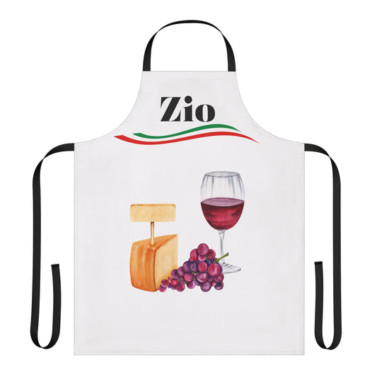 Zio Italian inspired uncle apron, kitchen gift , housewarming,Christmas and Birthdays-Perfect for Fathers  Day