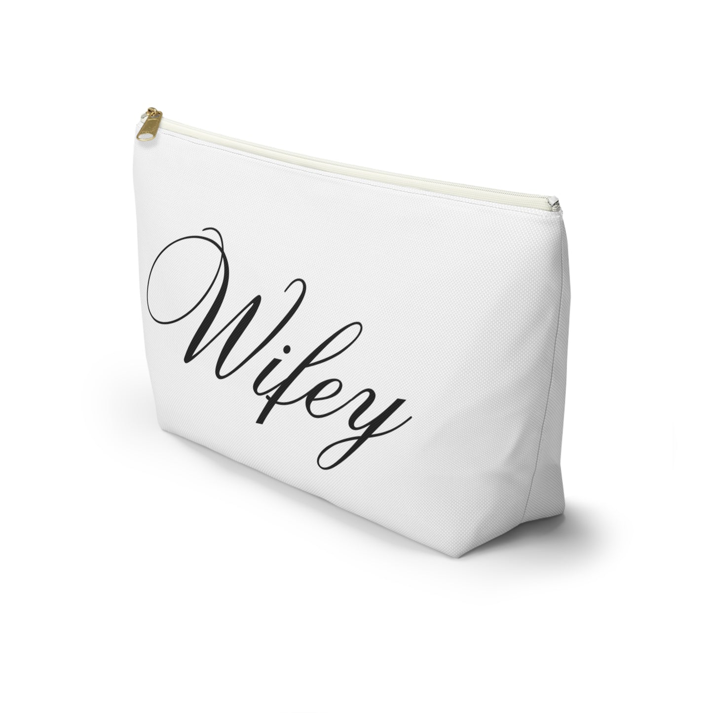 Wifey, wife , Mrs , honeymoon,makeup bag , accessory bag