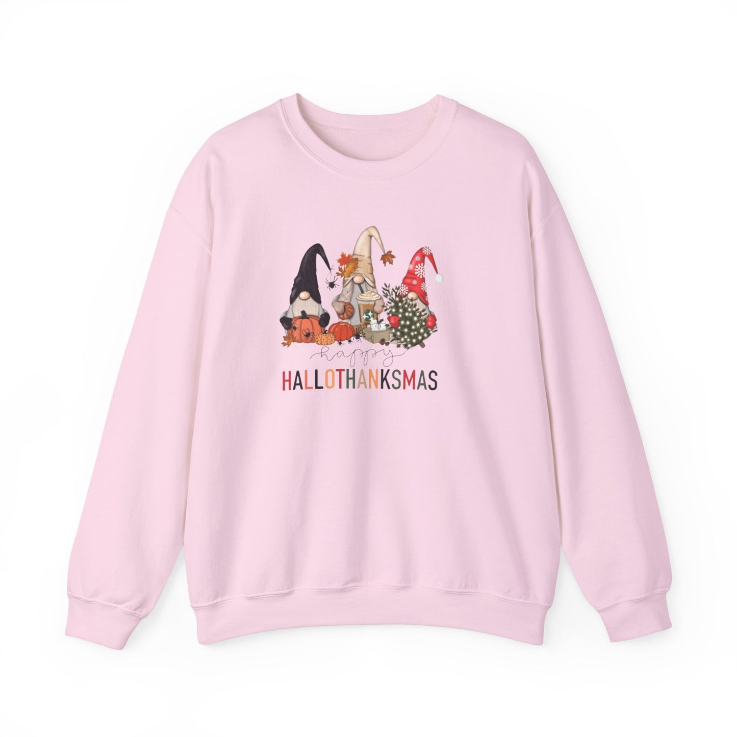 HalloThanksMas Shirt, Holiday Season Shirt, Holiday Gnome Shirt, Halloween Shirt, Thanksgiving Shirt, Christmas Shirt, Holiday Season Gift, fall sweatshirt