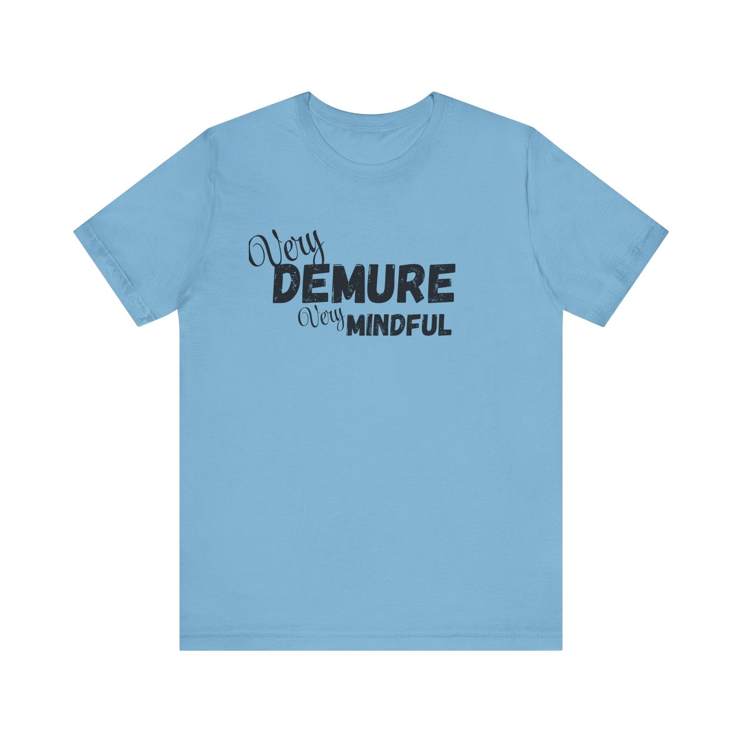 Very demure very mindful cutesy Short Sleeve Tee, tik tok trend shirt, perfect for back to school teen birthdays and Christmas