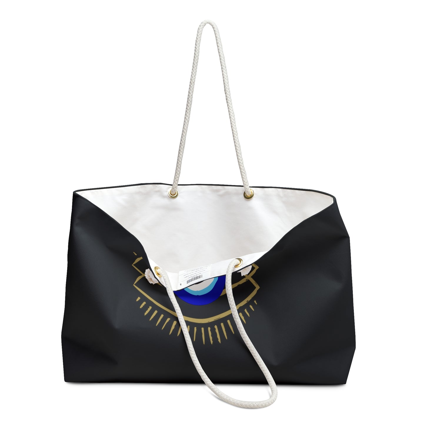 Evil eye Weekender Bag, tote bag evil eye hamsa positive energy, great tote bag for school, middle school and high school