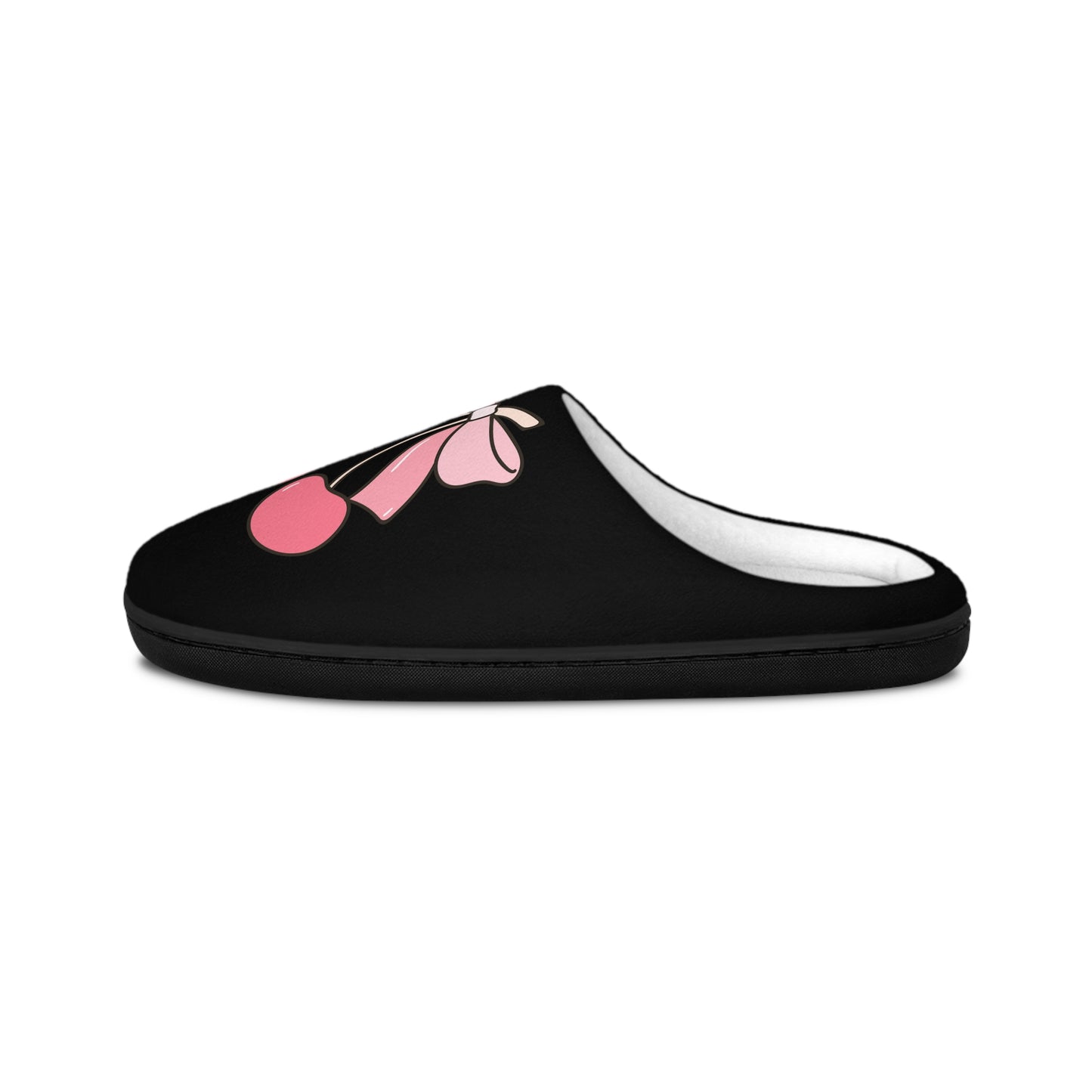Cherry Pink bow Slippers, Preppy Coquette Style Slippers , Indoor Slippers Gift, Comfy House Shoes, Cute Slip Ons, Cozy Bedroom Slides
