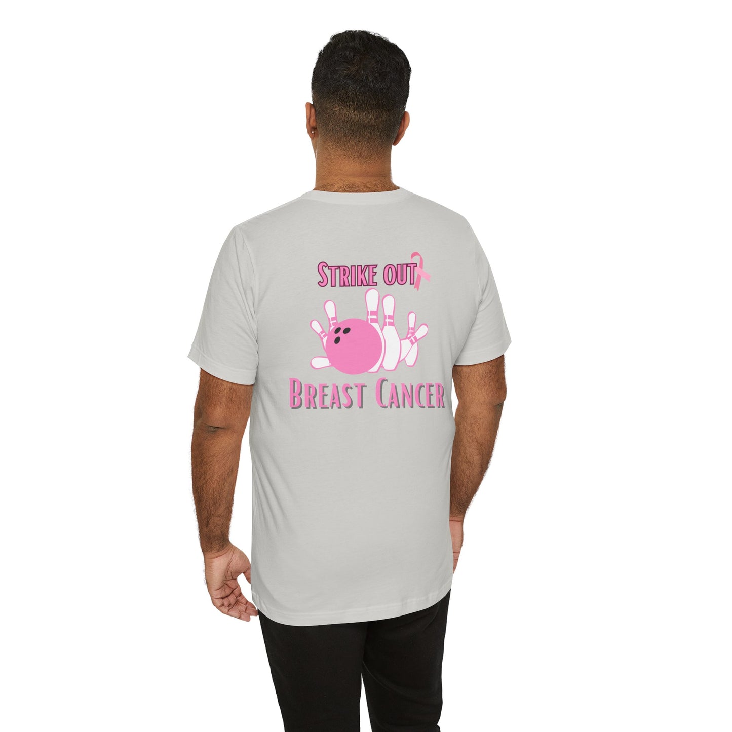 Breast cancer awareness bowling Unisex Jersey Short Sleeve Tee, bowling shirt groups breast cancer awareness, matching bowling  team shirts