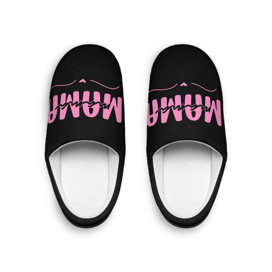 Mama Style Slippers for Women, Indoor Slippers Gift, Comfy House Shoes, Cute Slip Ons, Cozy Bedroom Slides