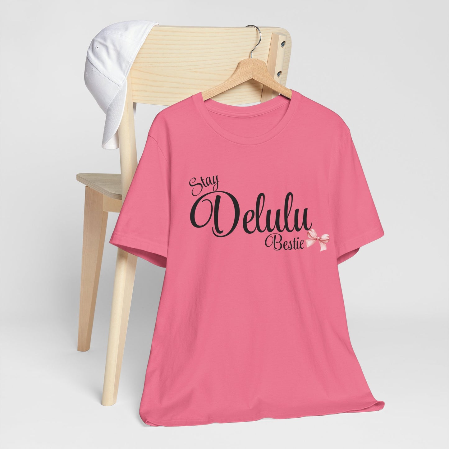 Delulu state of mind Unisex Jersey Short Sleeve Tee. Back to school shirt for middle school best friend shirts, stay Delulu besties