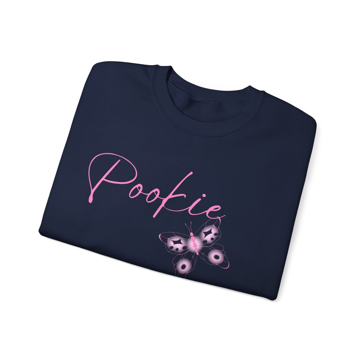 Pookie coquette butterfly shirt Unisex Heavy Blend™ Crewneck Sweatshirt, great coquette style shirt for teens back to school birthdays and Christmas sweatshirt