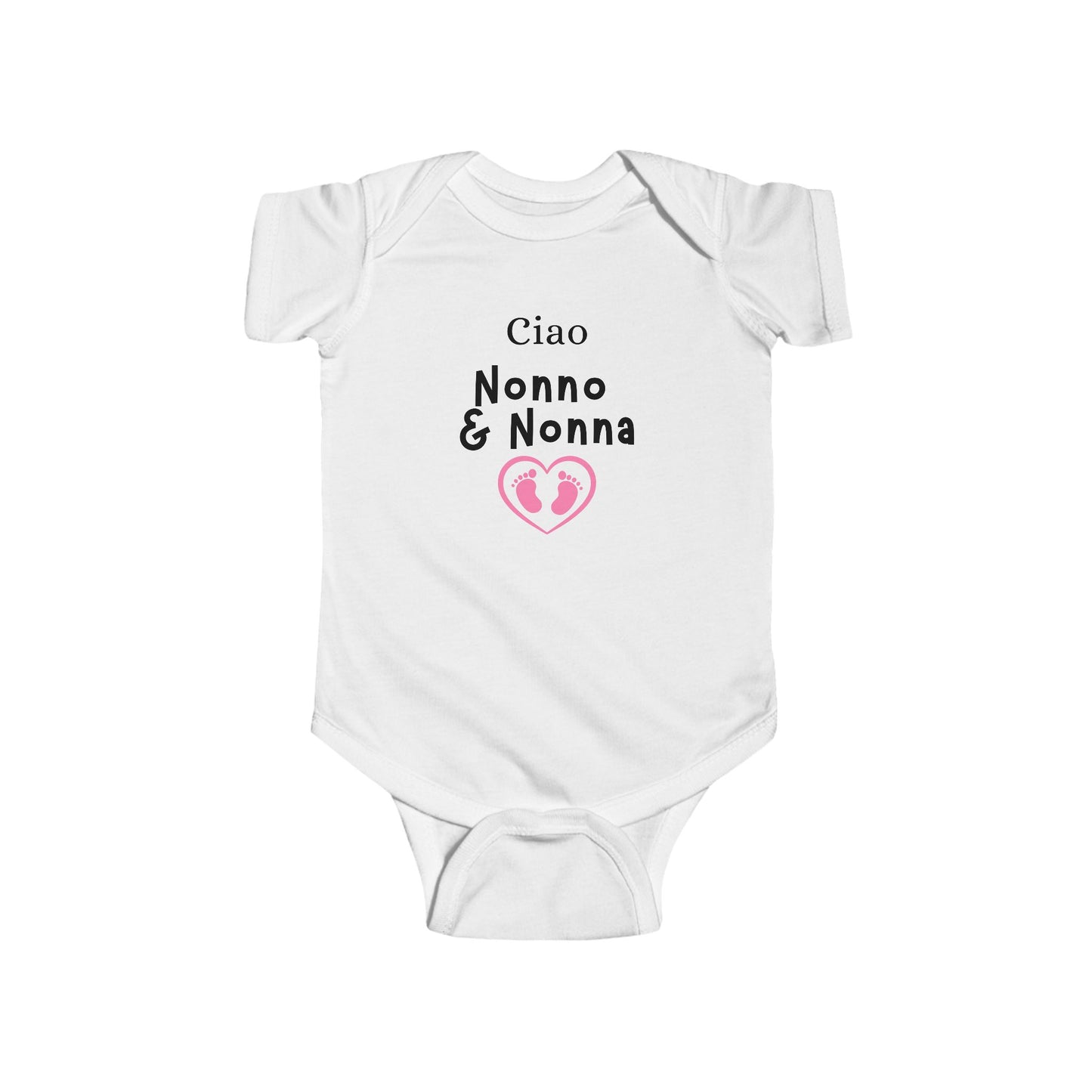 Ciao Nonno & Nonna Baby Bodysuit, Infant Gift, Italian Family Baby Clothes, Newborn Outfit, Baby Shower Gift