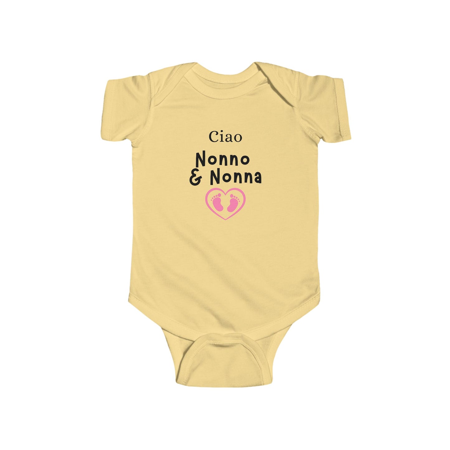 Ciao Nonno & Nonna Baby Bodysuit, Infant Gift, Italian Family Baby Clothes, Newborn Outfit, Baby Shower Gift