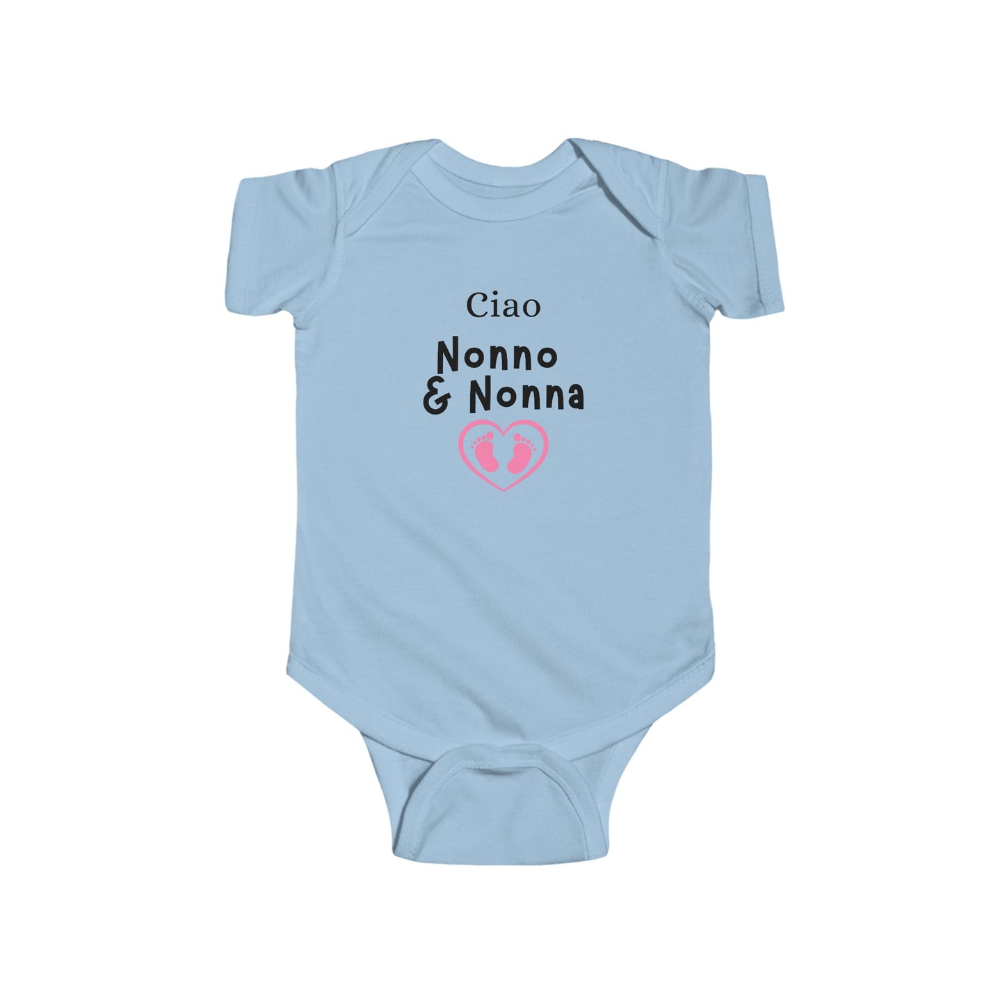 Ciao Nonno & Nonna Baby Bodysuit, Infant Gift, Italian Family Baby Clothes, Newborn Outfit, Baby Shower Gift