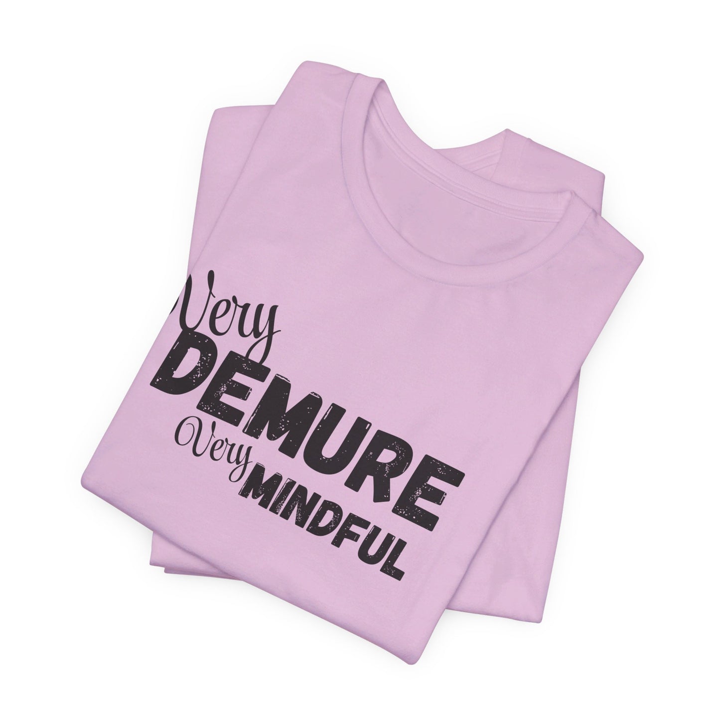 Very demure very mindful cutesy Short Sleeve Tee, tik tok trend shirt, perfect for back to school teen birthdays and Christmas