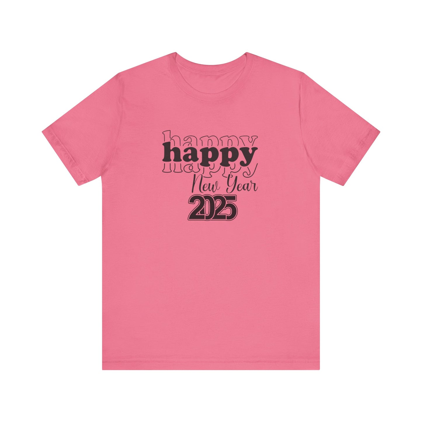 2025 New Years Unisex Tee, New Year's Eve Shirt, Party Celebration Top, Gift for Him or Her, Trendy Holiday Apparel