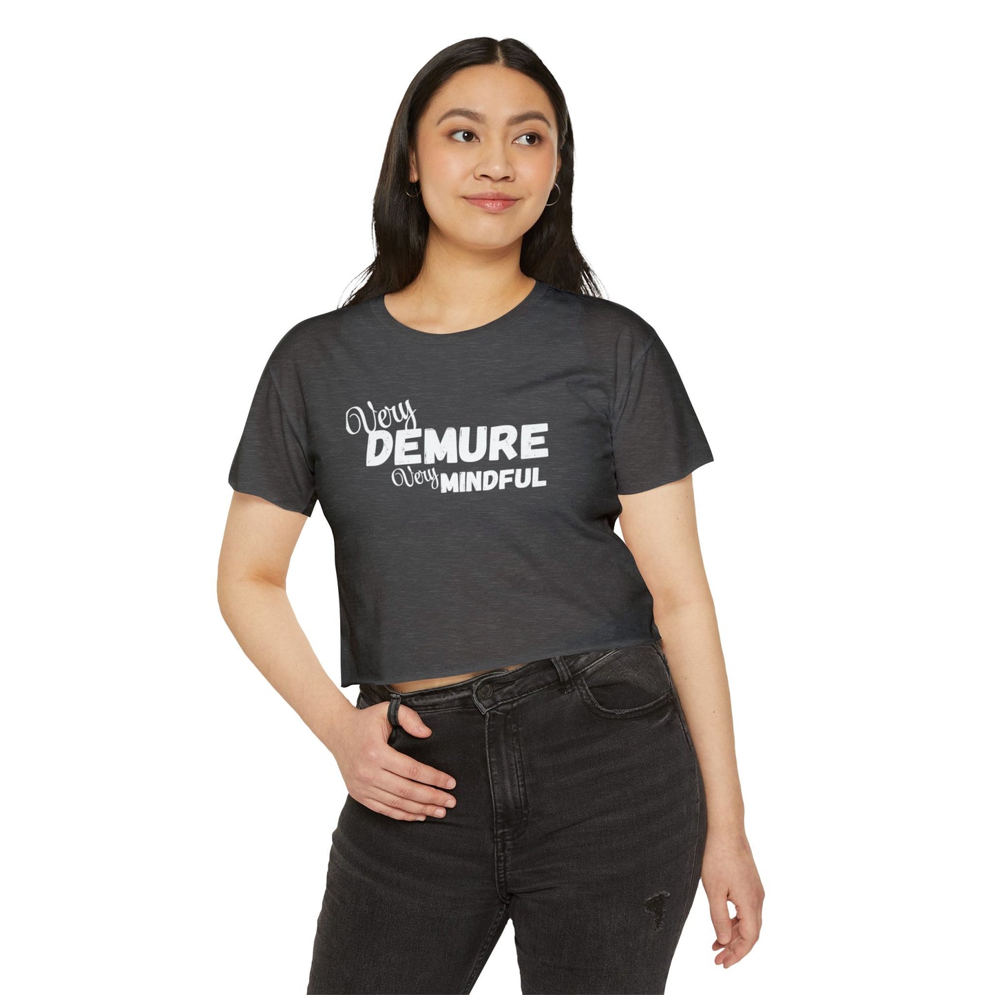 Very demure very mindful Crop Top shirt . Tik tok trend shirts for teens back to school birthdays and Christmas