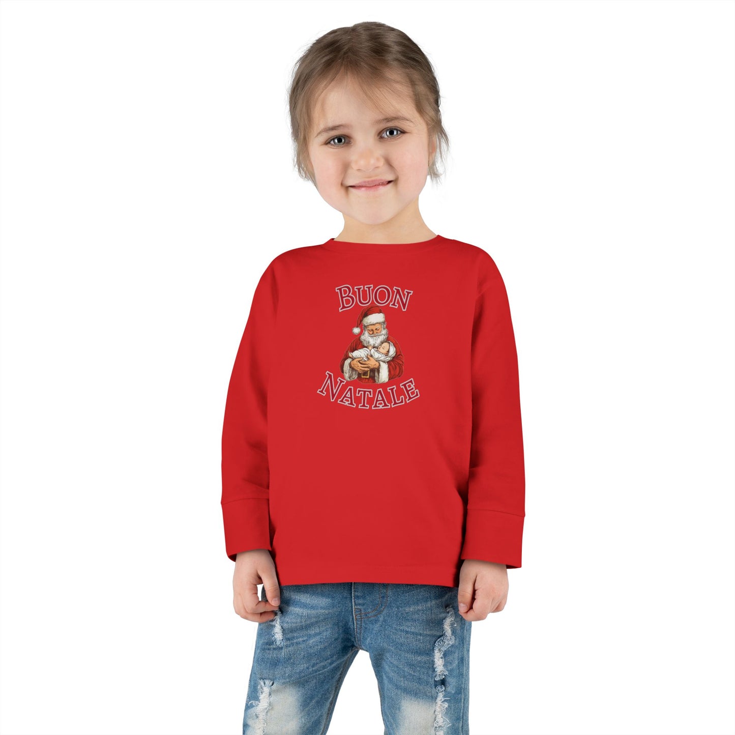 Buon Natale Santa, Toddler Long Sleeve Tee | Christmas