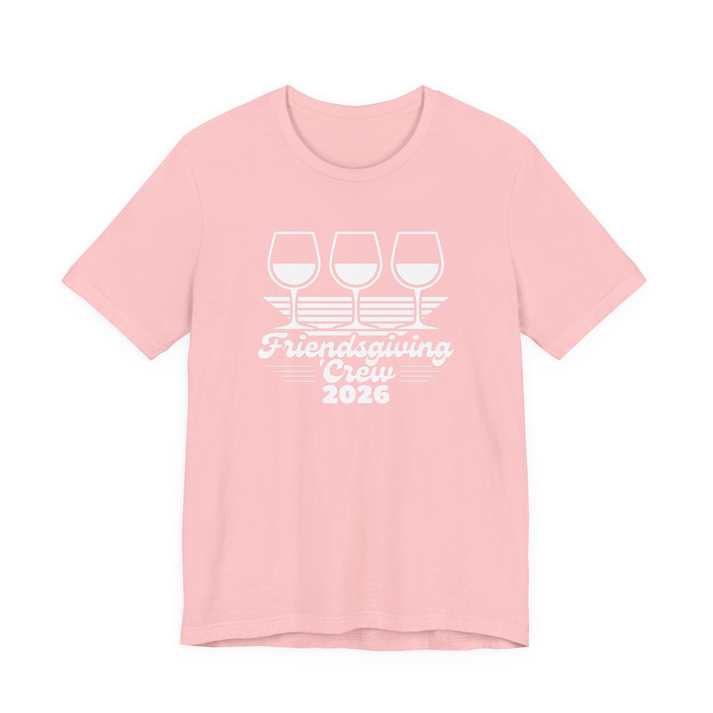 Friendsgiving Happens Wine Tasting Tee — 'Sip Happens' Glasses Graphic