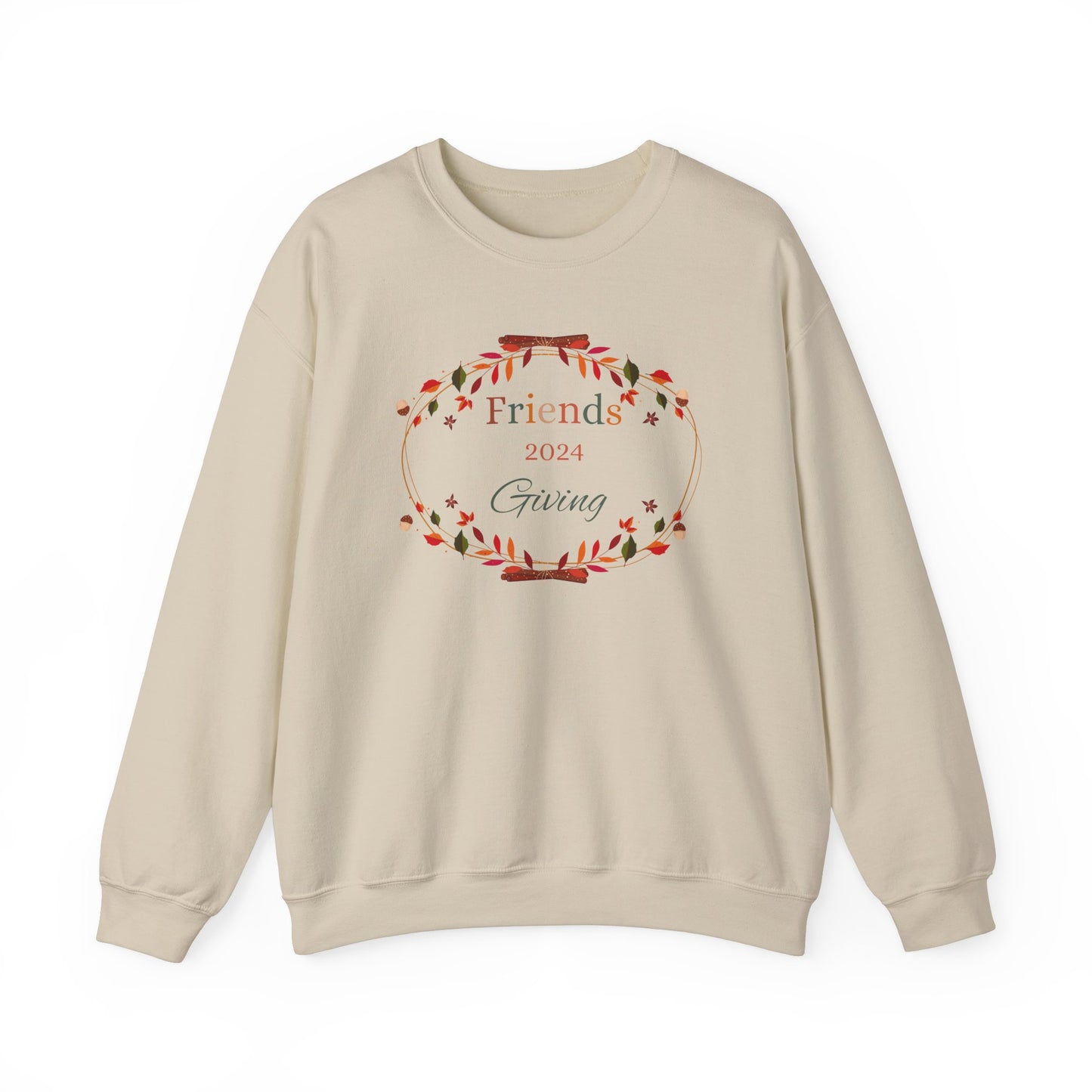 Friendsgiving 2024 Sweatshirt, Thanksgiving Crewneck ,Fall Feast Pullover, Holiday Gathering Sweater, Autumn Celebration Top