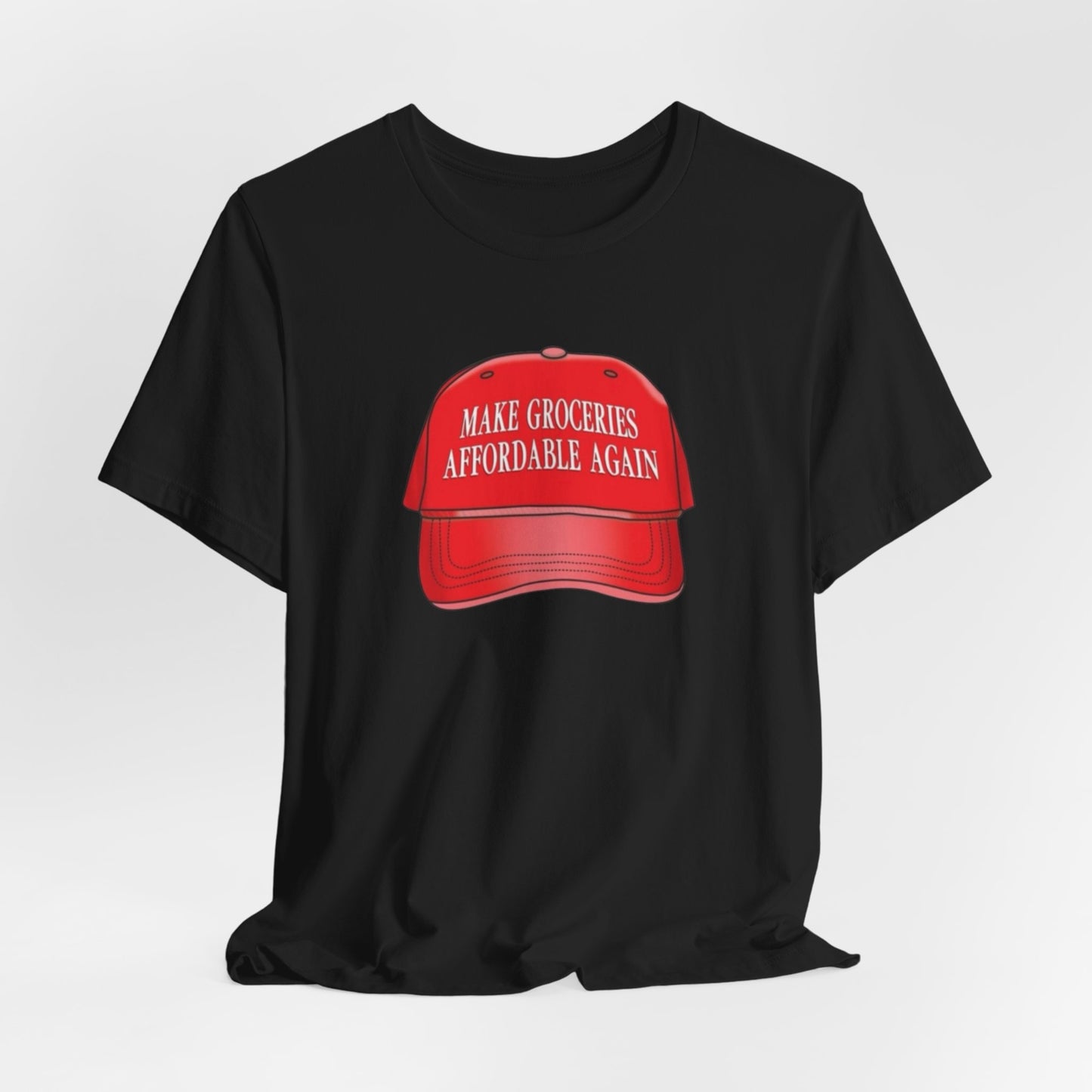 Trump Make groceries great again T-Shirt, Funny conservative political tee, Unisex Jersey Short Sleeve Shirt, Political satire gift, MAGA