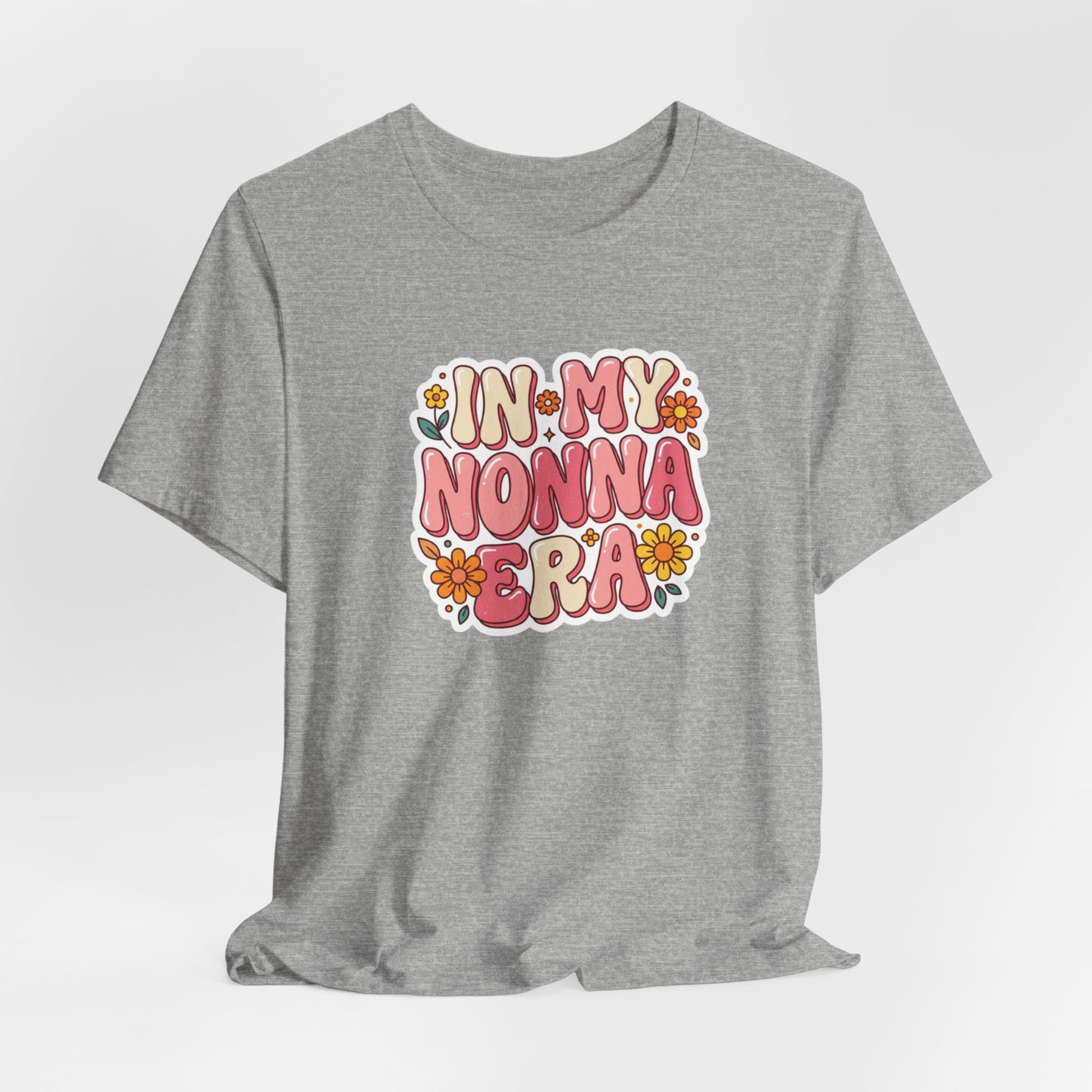 T-Shirt — "In My Nonna Era" Retro Floral Italian Grandma Tee
