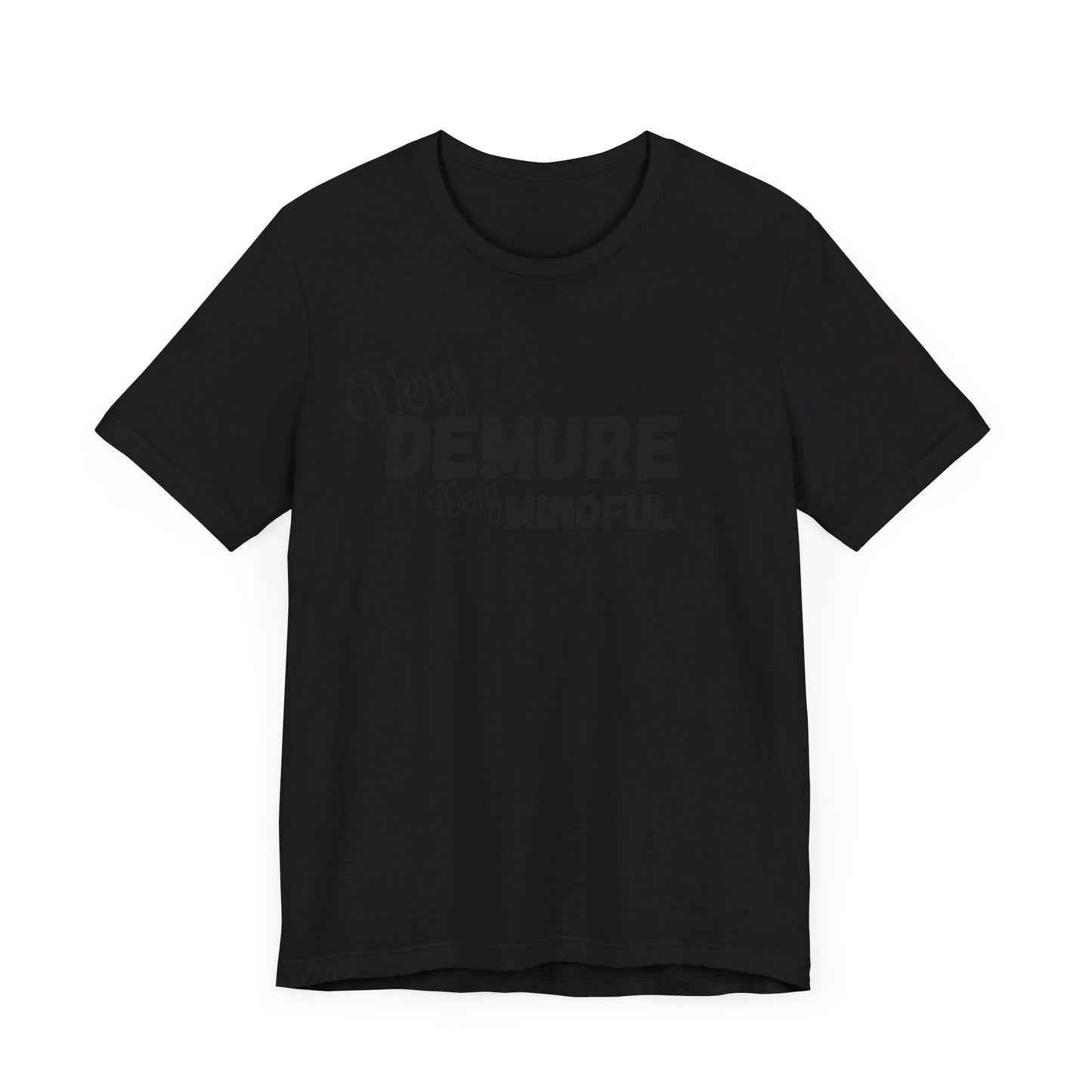 Very demure very mindful cutesy Short Sleeve Tee, tik tok trend shirt, perfect for back to school teen birthdays and Christmas