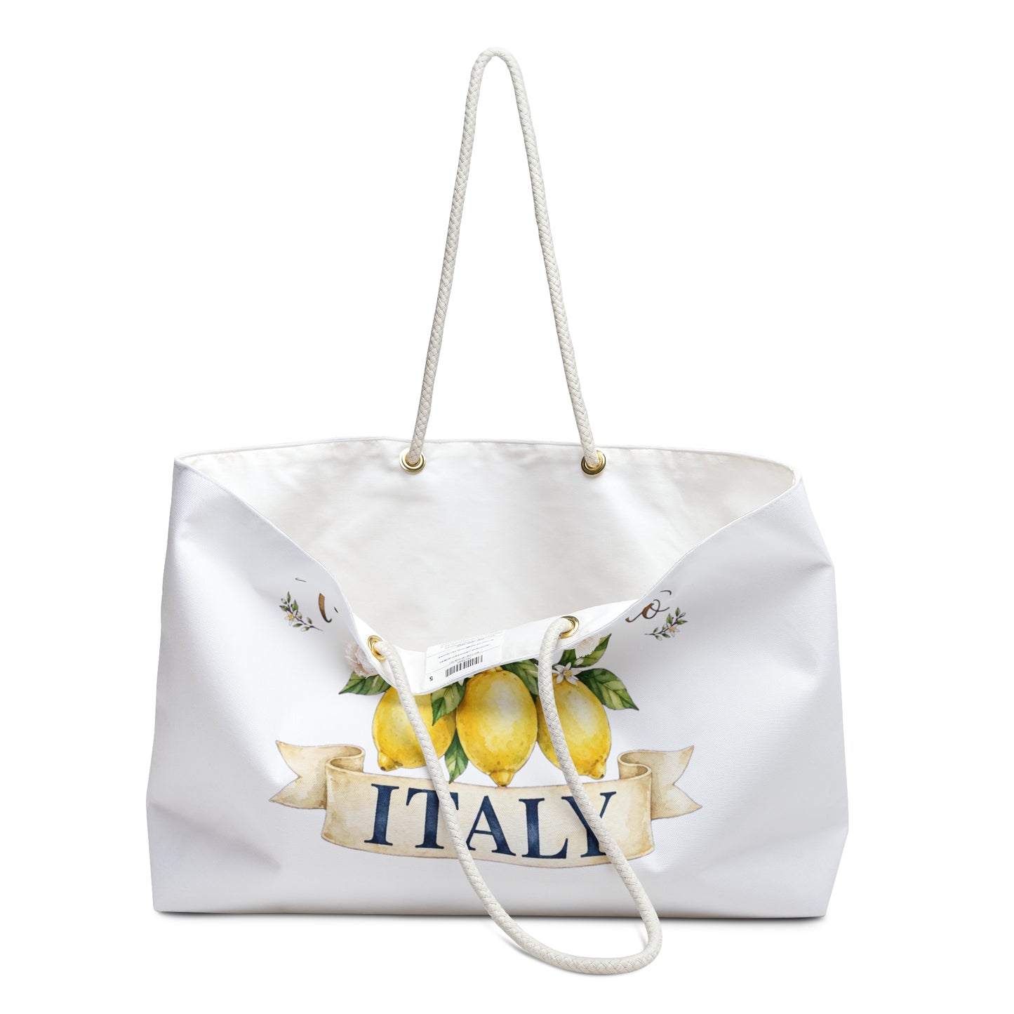 Take Me Back to Italy Weekender Bag — Lemon Travel Tote
