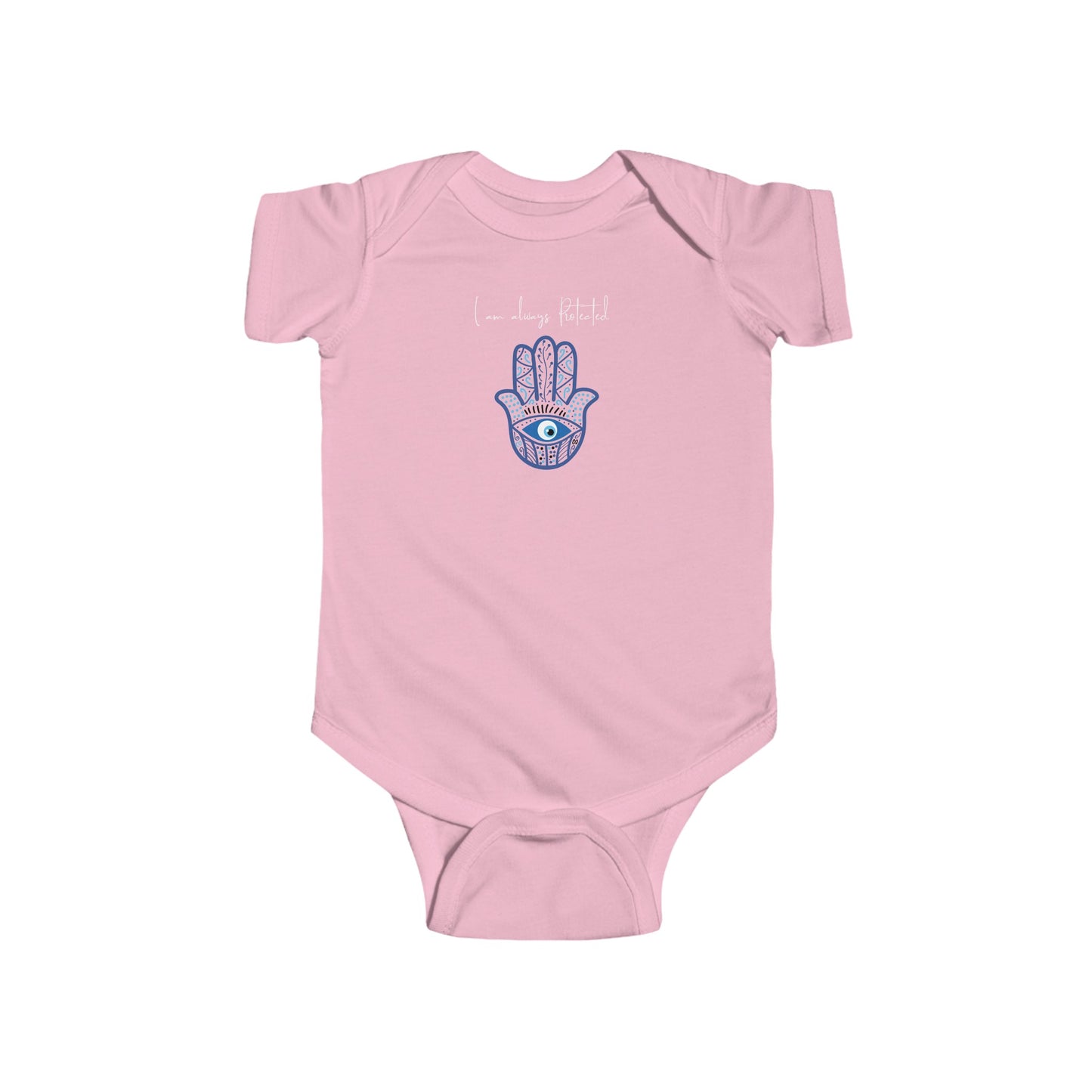 Evil Eye Hamsa Baby Bodysuit - I Am Always Protected Gift