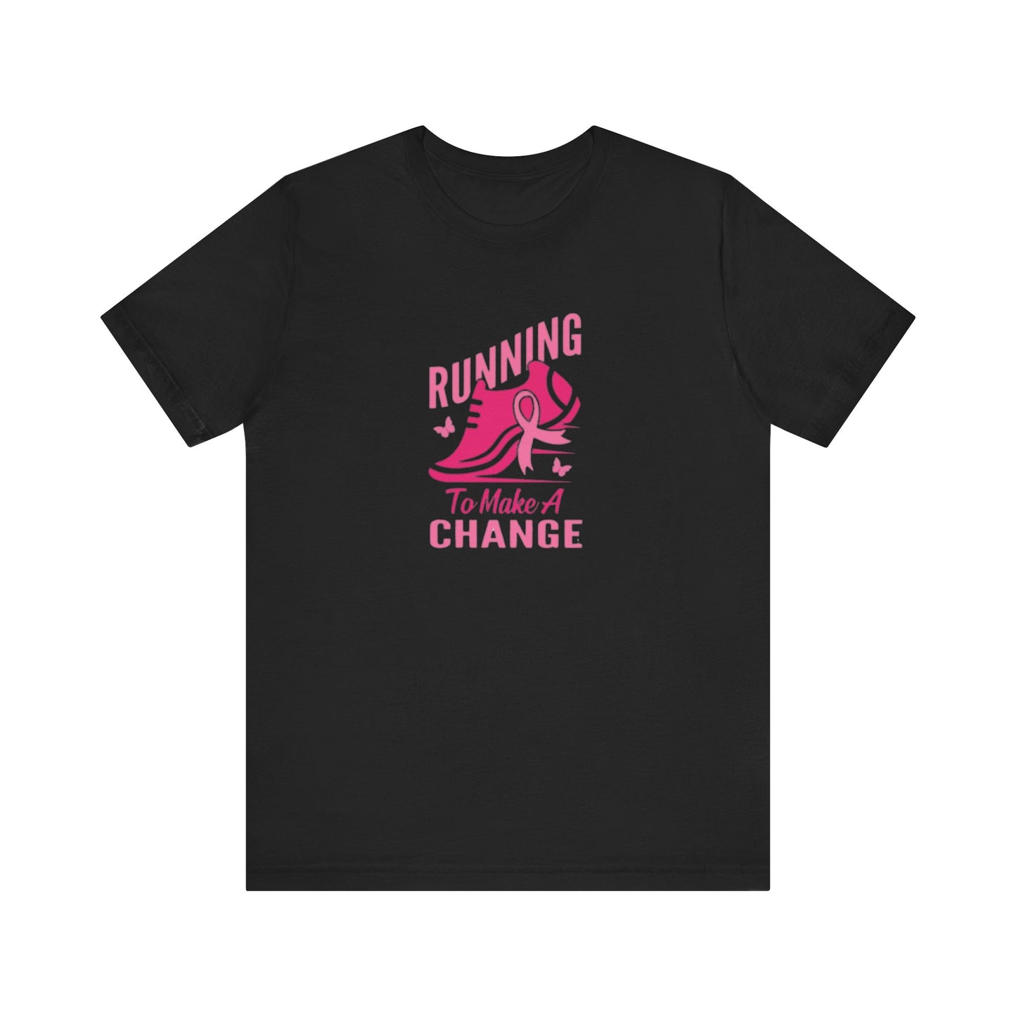Breast cancer awareness running Unisex Jersey Short Sleeve Tee, breast cancer awareness for runners shirt