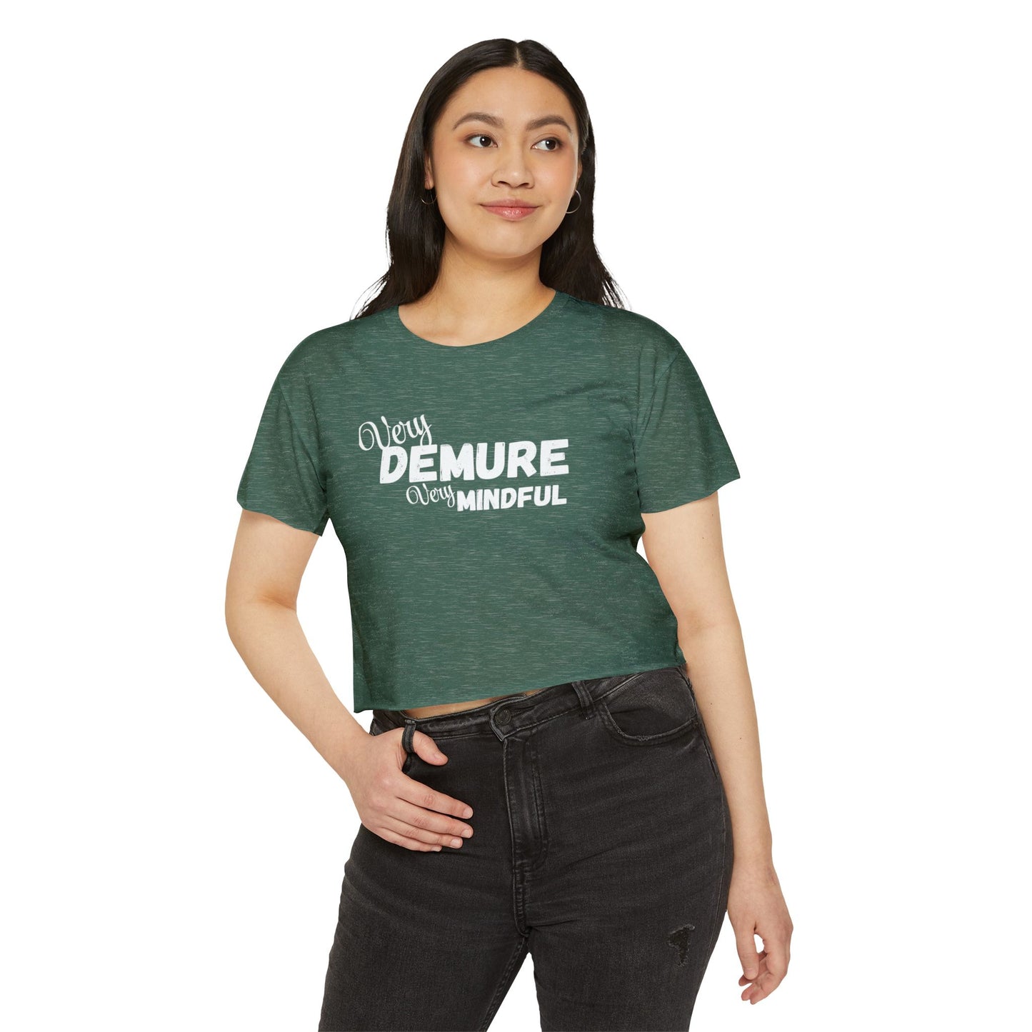 Very demure very mindful Crop Top shirt . Tik tok trend shirts for teens back to school birthdays and Christmas