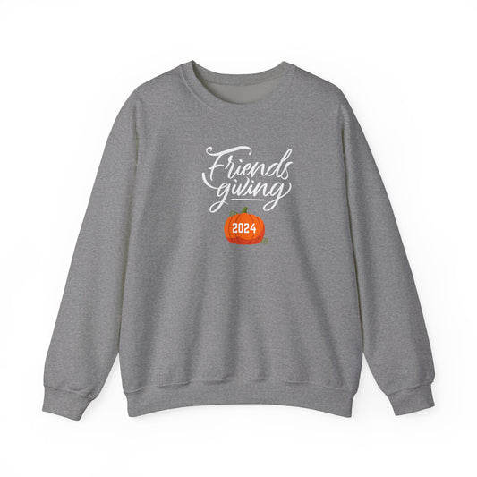 Friendsgiving 2024 Unisex Crewneck Sweatshirt, Thanksgiving Friends Party , Holiday Gathering Pullover, Fall Feast Shirt, Cozy Autumn