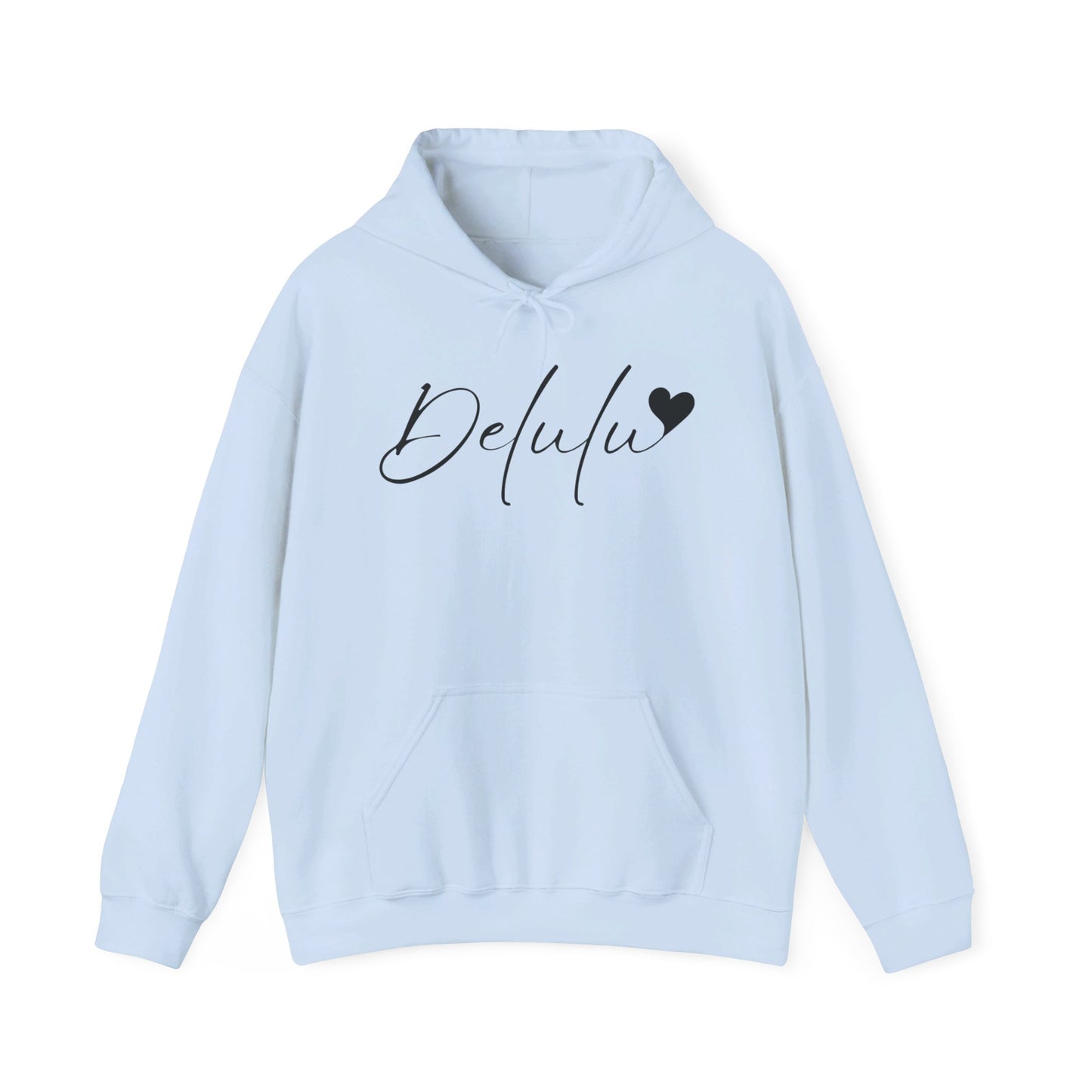 Delulu Unisex Heavy Blend™ Hooded Sweatshirt, teen trendy sweatshirt, back to school Christmas birthday gift shirts , middle school favorite