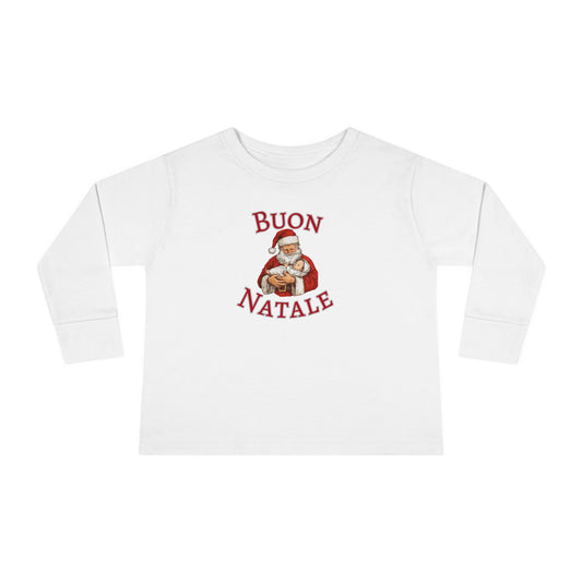 Buon Natale Santa, Toddler Long Sleeve Tee | Christmas