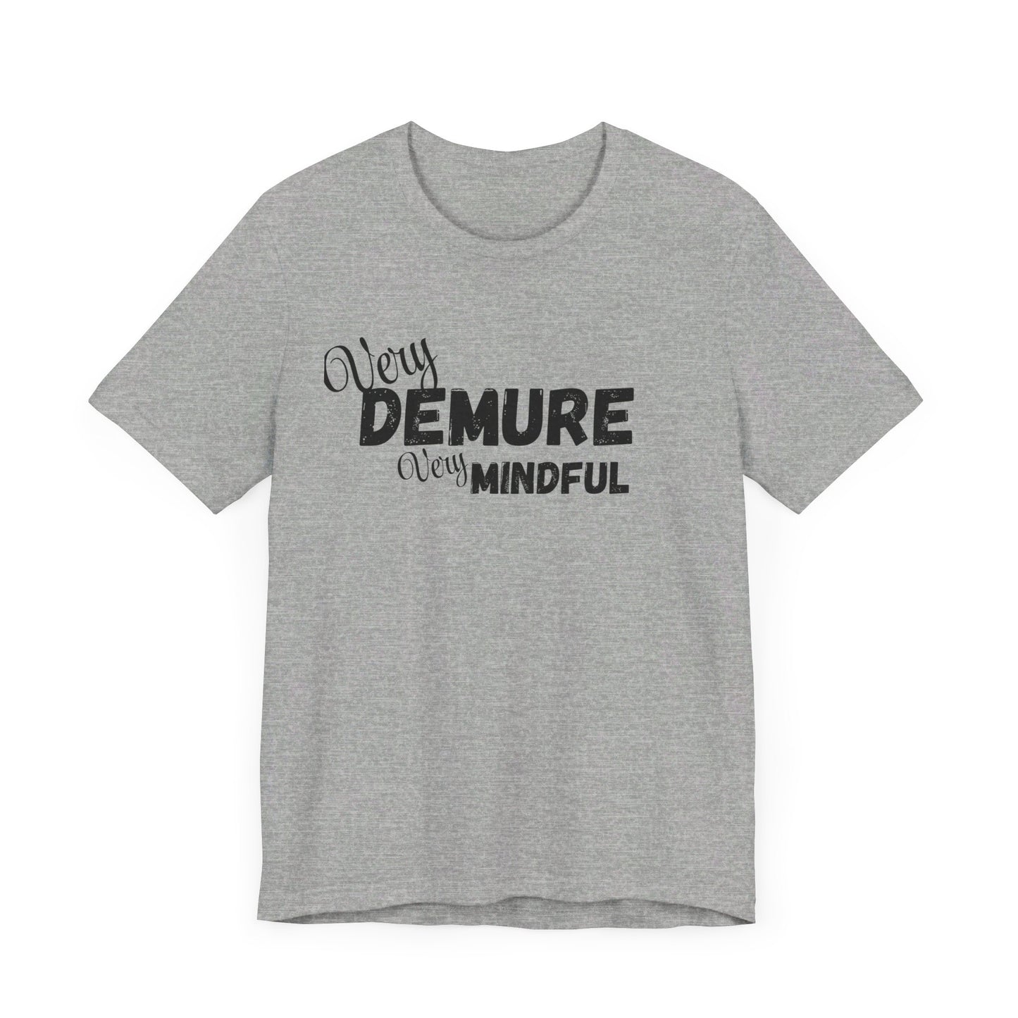 Very demure very mindful cutesy Short Sleeve Tee, tik tok trend shirt, perfect for back to school teen birthdays and Christmas