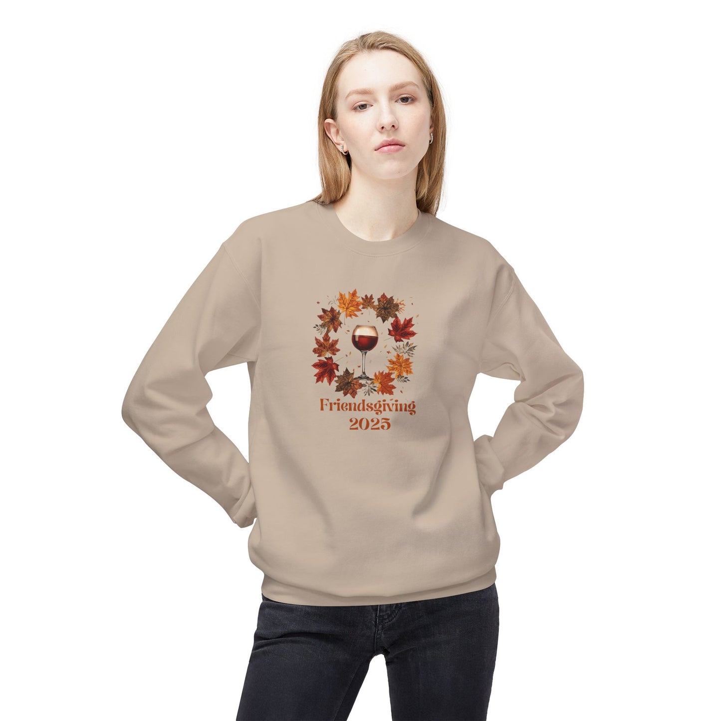 Cozy Friendsgiving Sweatshirt, Fall Apparel, Thanksgiving Gift, Unisex Crewneck, Autumn Fashion