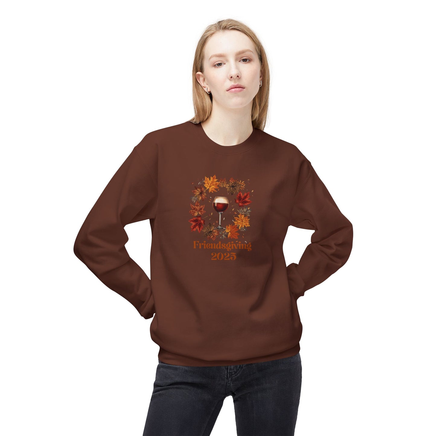 Cozy Friendsgiving Sweatshirt, Fall Apparel, Thanksgiving Gift, Unisex Crewneck, Autumn Fashion