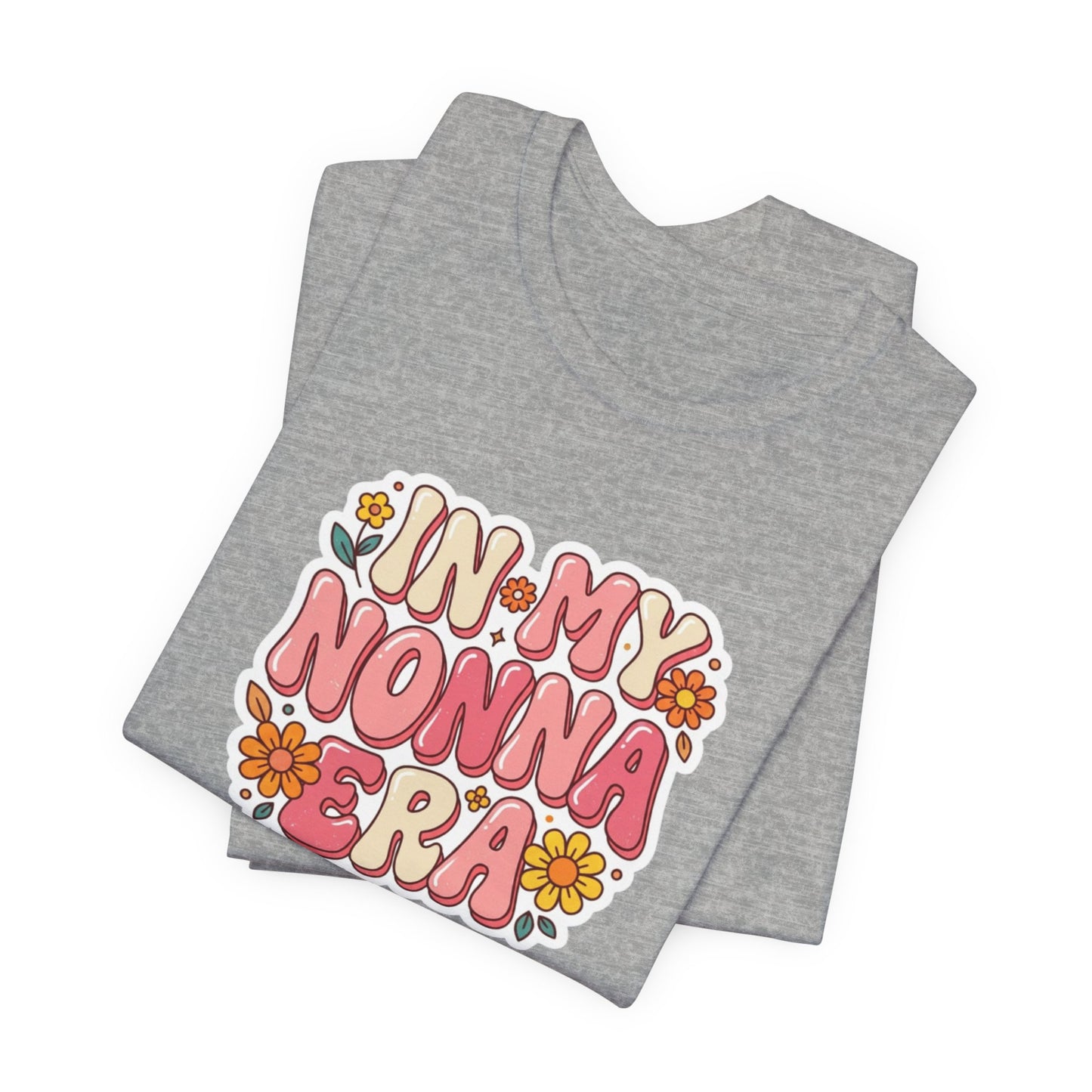 T-Shirt — "In My Nonna Era" Retro Floral Italian Grandma Tee