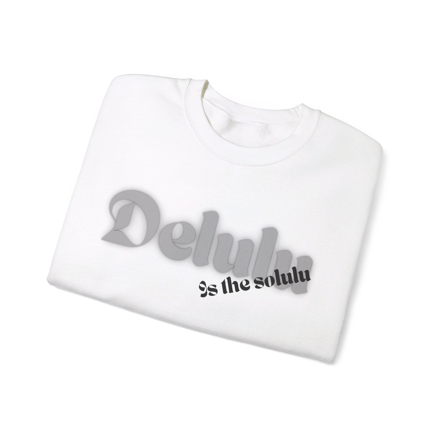 Delulu trendy middle school boy and girl Unisex Heavy Blend™ Crewneck Sweatshirt.delulu style shirt coquette .sweatshirts for boys girl birthday Christmas