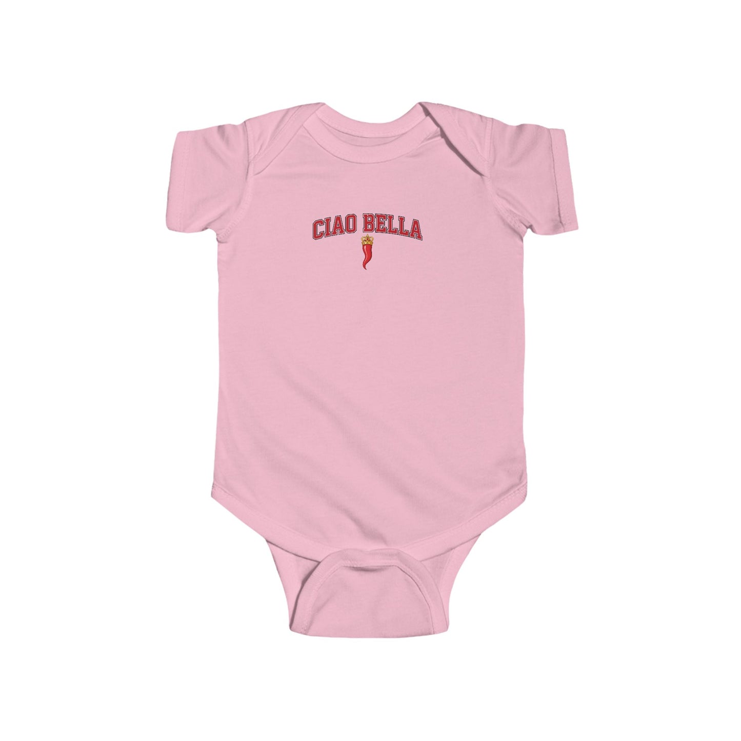 Ciao Bella Baby Bodysuit – Cute Italian Chili Graphic Infant Onesie
