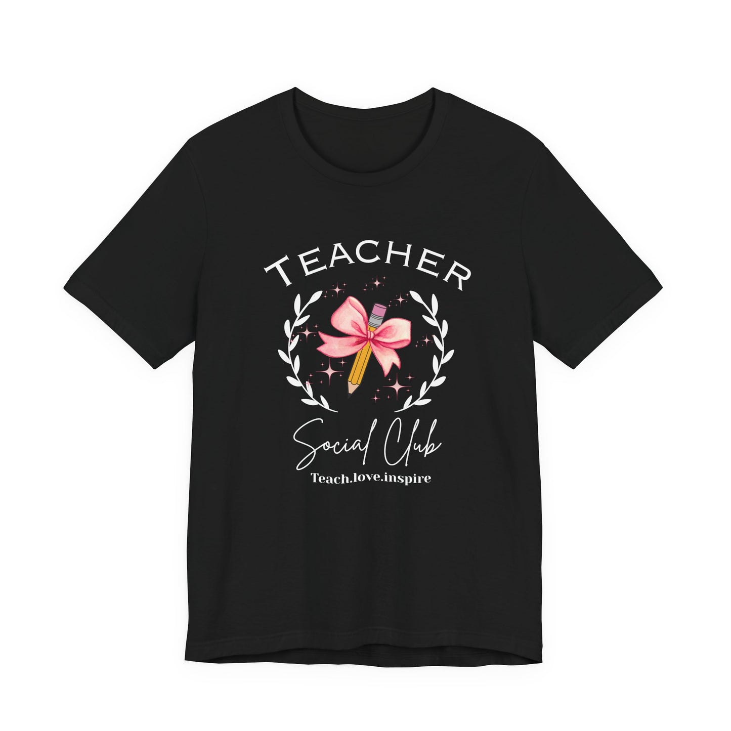 Cute Pencil with Bow coquette style  Unisex Tee, Creative Gift  Teacher Appreciation Shirt, Gift for Students, Birthday Surprise
